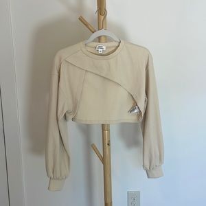 The Drop/Hermela cropped ribbed top